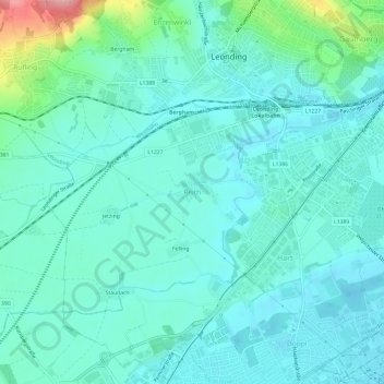 Reith topographic map, elevation, terrain