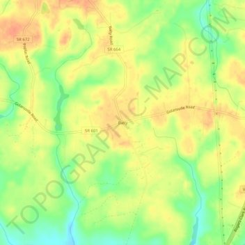 Balty topographic map, elevation, terrain