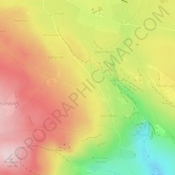 Robin Hill Rigg topographic map, elevation, terrain