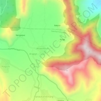 Khul topographic map, elevation, terrain