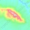 Morne Savanette topographic map, elevation, terrain