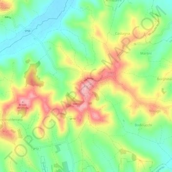 Lu topographic map, elevation, terrain