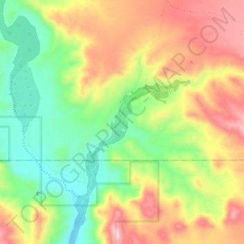 China Ranch topographic map, elevation, terrain