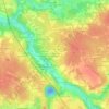 La Galussière Rive Droite topographic map, elevation, terrain