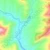 Darora topographic map, elevation, terrain