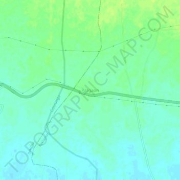 Patgaon topographic map, elevation, terrain