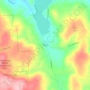 Erieville topographic map, elevation, terrain