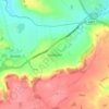 Harlaxton topographic map, elevation, terrain