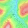 Slaggyford topographic map, elevation, terrain