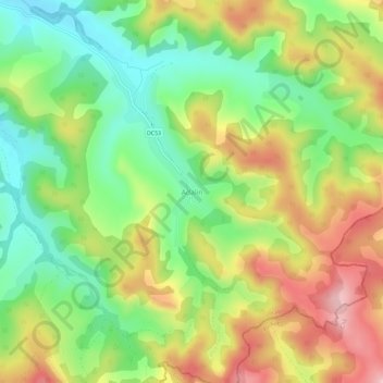 Adalin topographic map, elevation, terrain