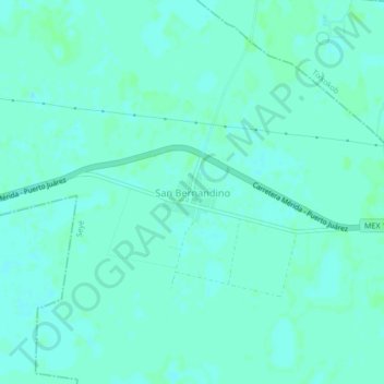 San Bernandino topographic map, elevation, terrain