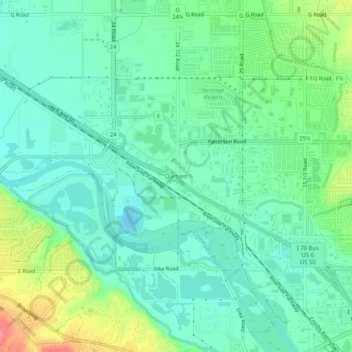 Durham topographic map, elevation, terrain