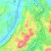 Asgiriya topographic map, elevation, terrain