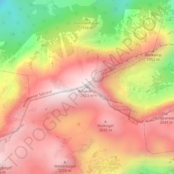 Ringkamp topographic map, elevation, terrain