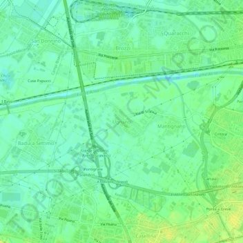 Ugnano topographic map, elevation, terrain
