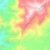 Tomado topographic map, elevation, terrain
