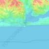 Calabash Island topographic map, elevation, terrain