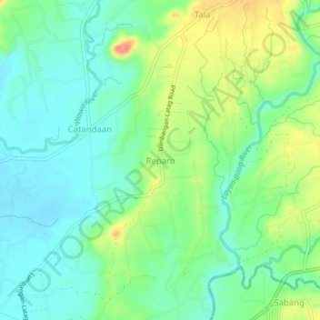 Reparo topographic map, elevation, terrain