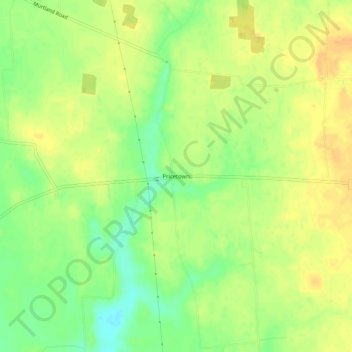 Pricetown topographic map, elevation, terrain