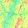 Lebanon topographic map, elevation, terrain