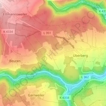 Lengenloch topographic map, elevation, terrain