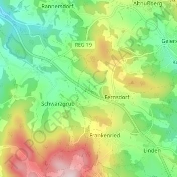 Weging topographic map, elevation, terrain