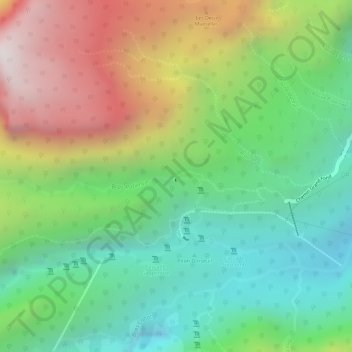 échelles topographic map, elevation, terrain