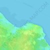 Le Marais topographic map, elevation, terrain