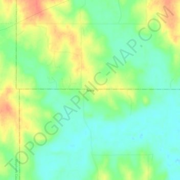 Tussy topographic map, elevation, terrain