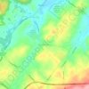 West Pikeland topographic map, elevation, terrain