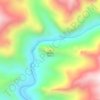 Shenzhong Mountain topographic map, elevation, terrain