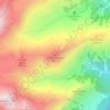 Hochwartspitze topographic map, elevation, terrain