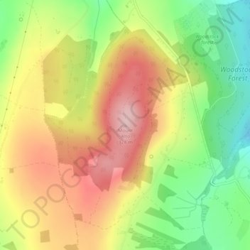 Mount Alto topographic map, elevation, terrain
