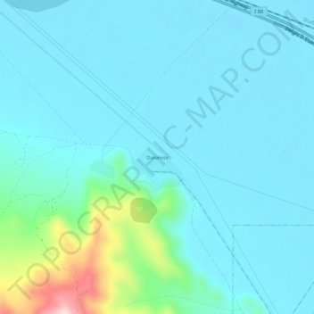 Dolomite topographic map, elevation, terrain