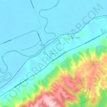 Allanton topographic map, elevation, terrain