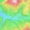 Plesdinaz topographic map, elevation, terrain
