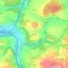 Oberried topographic map, elevation, terrain