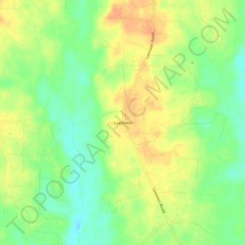Leetown topographic map, elevation, terrain