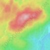 Thompson Plateau topographic map, elevation, terrain