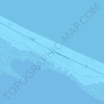 Sangachin topographic map, elevation, terrain