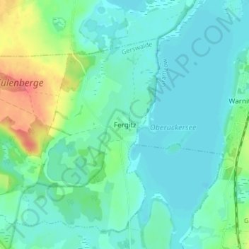 Fergitz topographic map, elevation, terrain