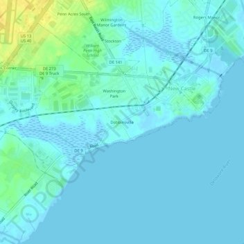 Dobbinsville topographic map, elevation, terrain