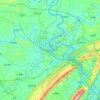 Hechuan topographic map, elevation, terrain