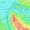 Bidston Hill topographic map, elevation, terrain