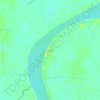 Kuap topographic map, elevation, terrain