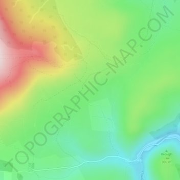 Deserted Village topographic map, elevation, terrain