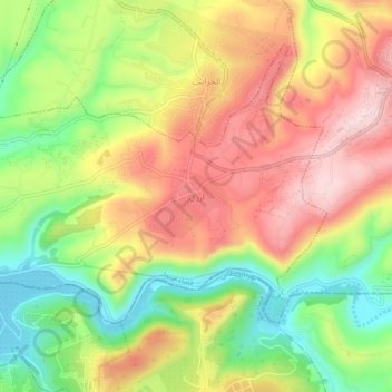 Arzai topographic map, elevation, terrain