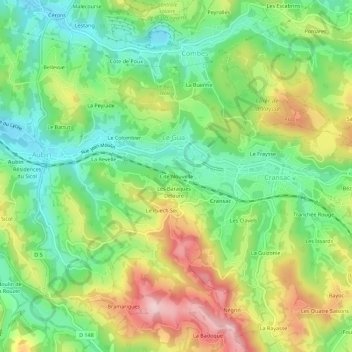 Cité Nouvelle topographic map, elevation, terrain