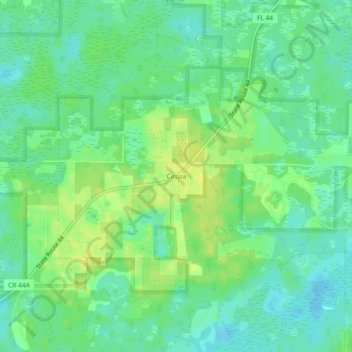 Cassia topographic map, elevation, terrain