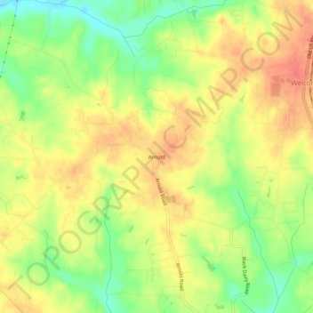 Arnold topographic map, elevation, terrain